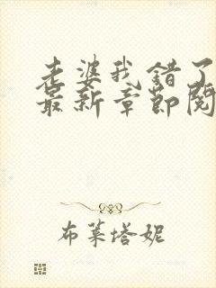 老婆我错了小说最新章节阅读全文