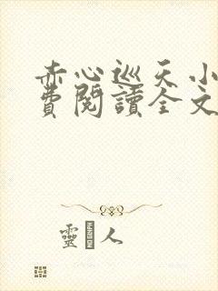 赤心巡天小说免费阅读全文无删减