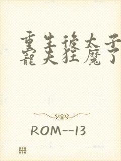 重生后太子妃成宠夫狂魔了第1章