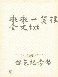 微微一笑很倾城全文txt