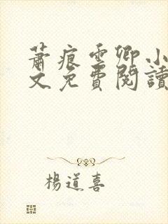 萧痕云卿小说全文免费阅读最新章节封面