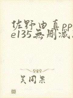 佐野由真pppe135无删减版