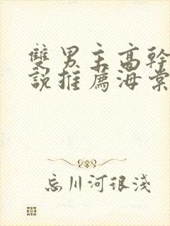 双男主高干文小说推荐海棠