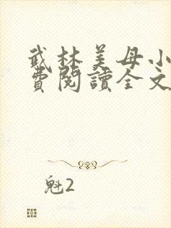 武林美母小说免费阅读全文最新章节封面