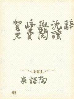 贺峥与沈辞小说免费阅读