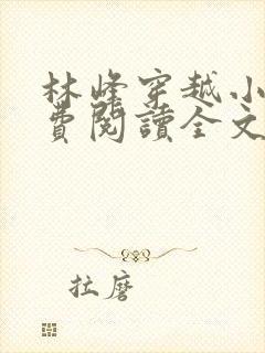 林峰穿越小说免费阅读全文最新章节