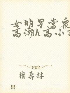 女明星当众被迫高潮h高小说