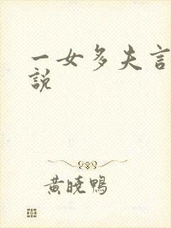 一女多夫言情小说