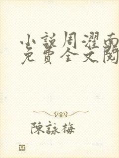 小说周濯南景棠免费全文阅读封面