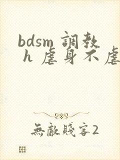 bdsm 调教 h 虐身不虐心 小甜文1v1