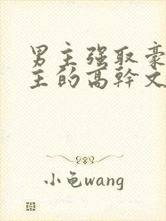 男主强取豪夺女主的高干文封面