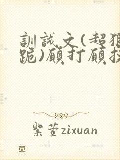 训诫文(超狠罚跪)愿打愿挨封面