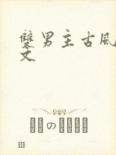 双男主古风高干文