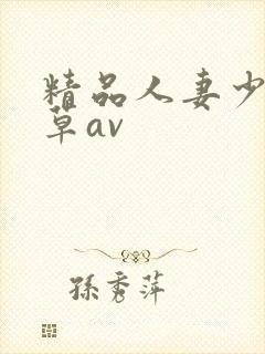 精品人妻少妇嫩草av