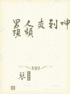 男人爽到呻吟的视频