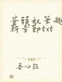 苍头奴笔趣阁最新章节txt