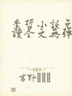 李哲小说免费阅读全文无弹窗