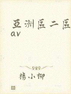 亚洲区二区中文av封面