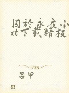 囚于永夜小说txt下载精校版