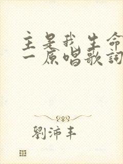 主是我生命的唯一原唱歌词