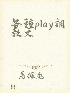 各种play调教文