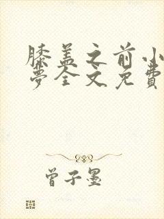 膝盖之前小春多梦全文免费阅读封面