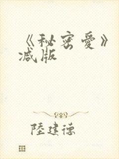 《秘密爱》未删减版