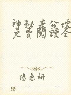 神秘老公坏坏爱免费阅读全文