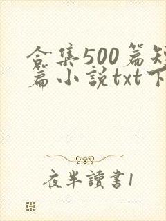 合集500篇短篇小说txt下载