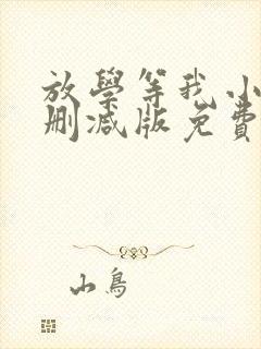 放学等我小说无删减版免费阅读