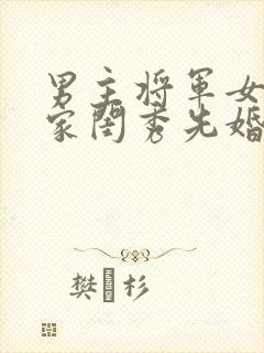 男主将军女主大家闺秀先婚后爱古言封面