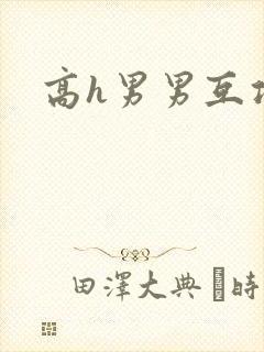 高h男男互攻封面