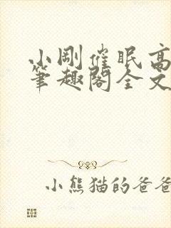 小刚催眠高筱柔笔趣阁全文阅读