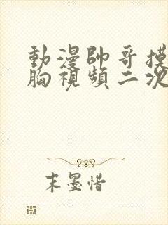 动漫帅哥摸美女胸视频二次元