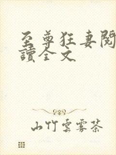 至尊狂妻阅读阅读全文