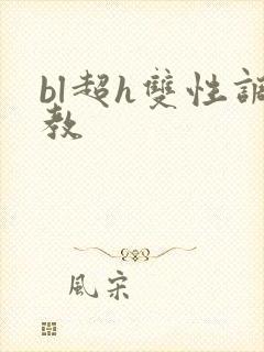 bl超h双性调教封面