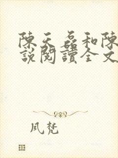 陈天磊和陈倩小说阅读全文