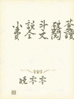 小说斗破苍穹免费全文阅读一封面