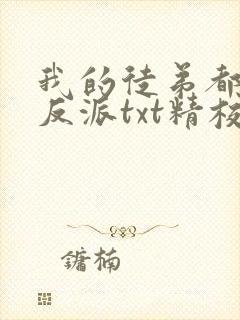 我的徒弟都是大反派txt精校版