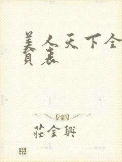 美人天下全部演员表