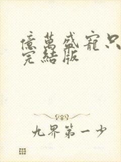 亿万盛宠只为你完结版封面