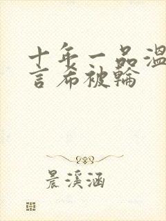 十年一品温如言言希被轮