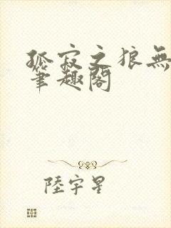 孤寂之狼无删减笔趣阁封面