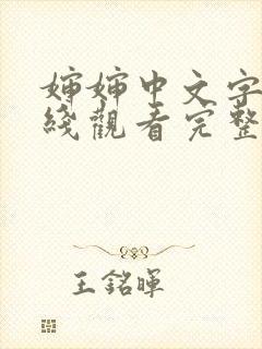 婶婶中文字幕在线观看完整版