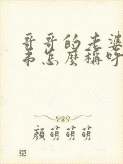 哥哥的老婆的弟弟怎么称呼