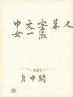 中文字幕人妻熟女一区