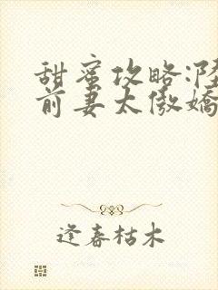 甜蜜攻略:陆总前妻太傲娇免费播放