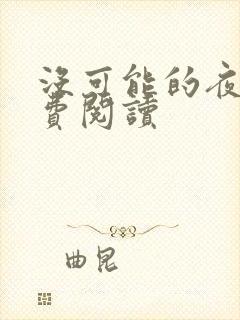 没可能的夜晚免费阅读