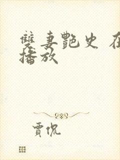 双妻艳史 在线播放