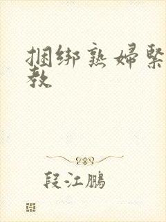 捆绑熟妇紧缚调教